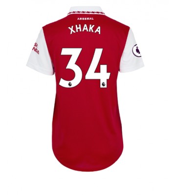 Arsenal Granit Xhaka #34 Hjemmedrakt Kvinner 2022-23 Kortermet